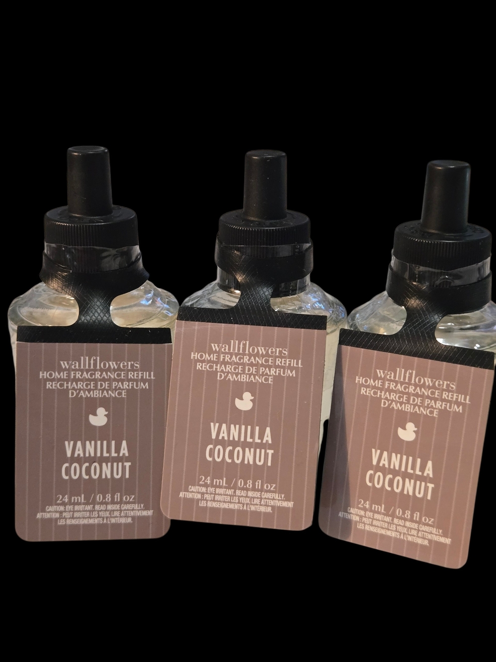 3pc White Barn Vanilla Coconut Wallflower Refills - NEW!!